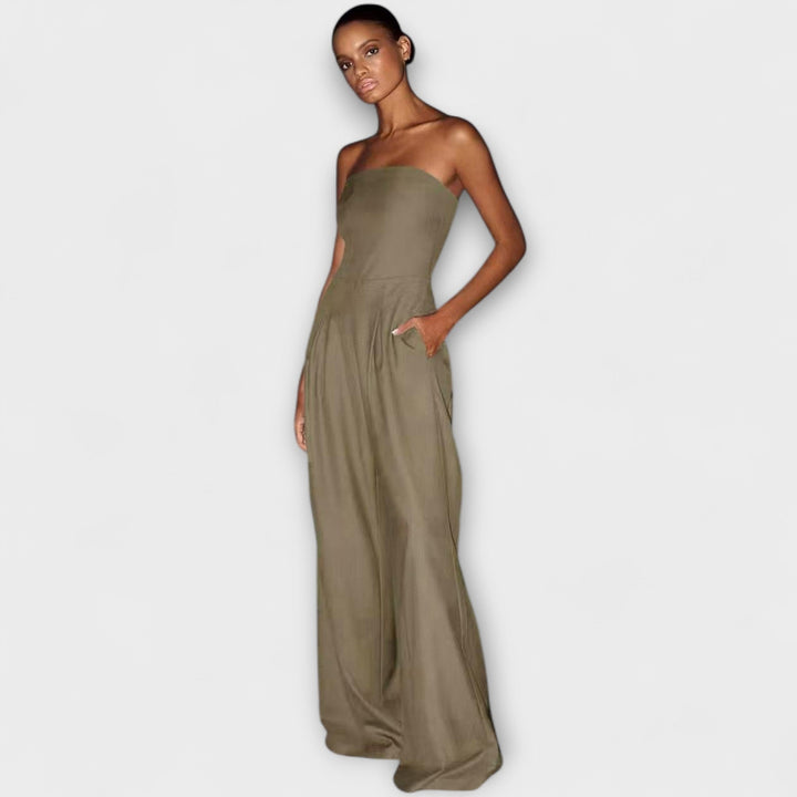 Kiora™ | Elegant Strapless Jumpsuit