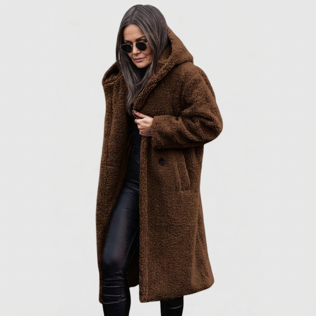 Avery™ | Shearling-Look City Coat
